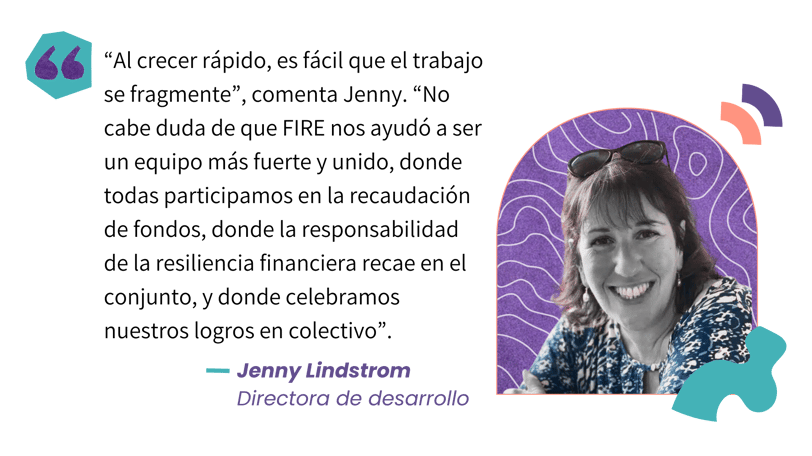 “Al crecer rápido, es fácil que el trabajo se fragmente”, comenta Jenny. - RR