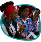 Three women in the middle of Coaching dynamics