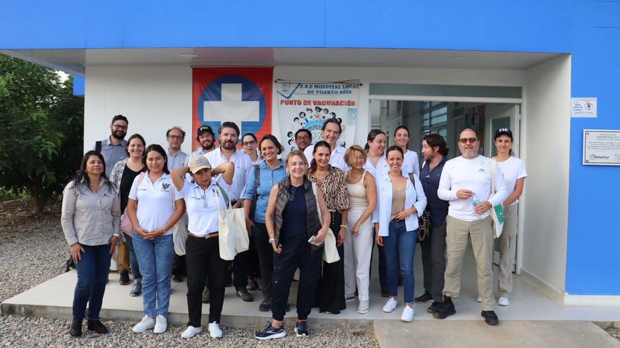Above, a trip to Putumayo with FIPs Steering Committee to bring them closer to the work with local entrepreneurs and responsible business conduct.