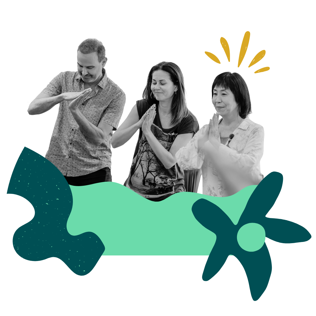 A collage of 3 Spring coaches standing next to each other