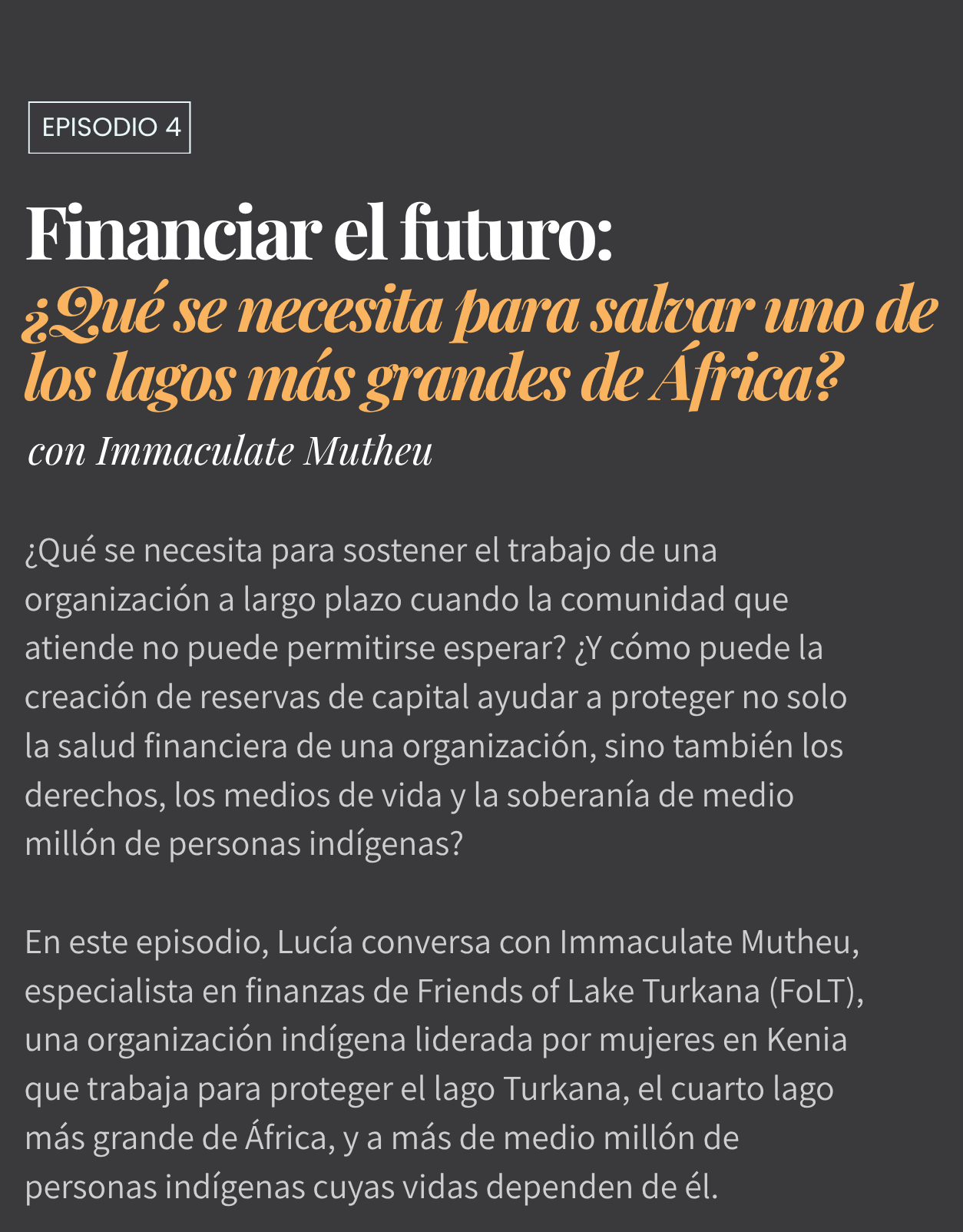 Financiar el futuro: ¿Qué se necesita para salvar uno de los lagos más grandes de África?