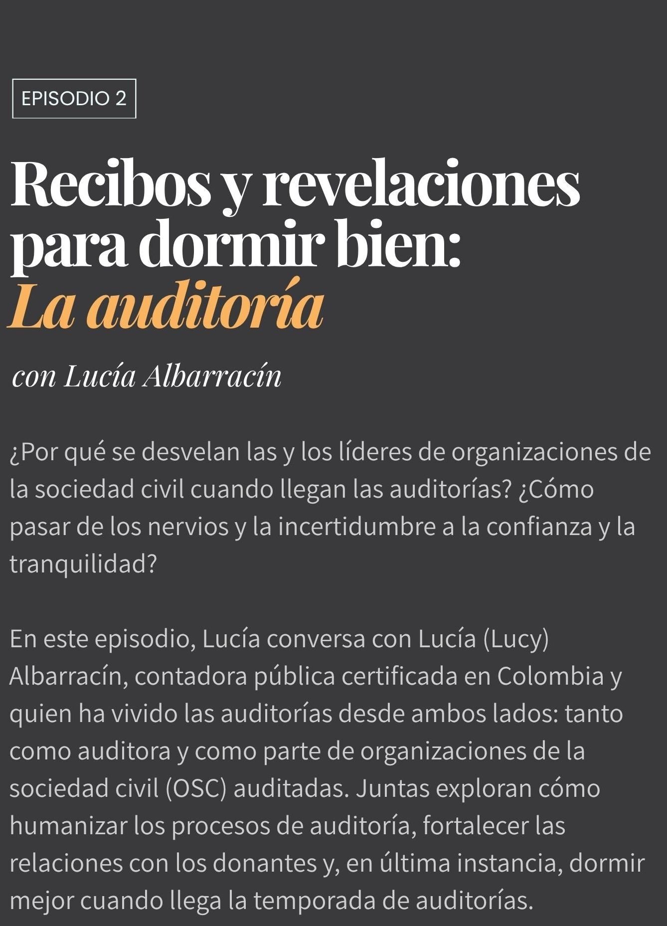 Recibos y revelaciones