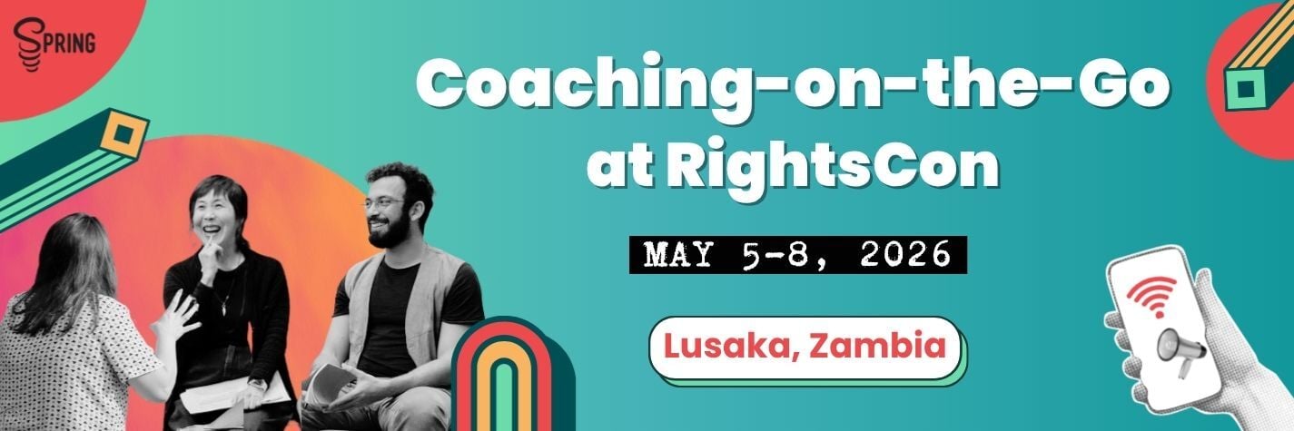 Coaching-on-the-Go at RightsCon 2026